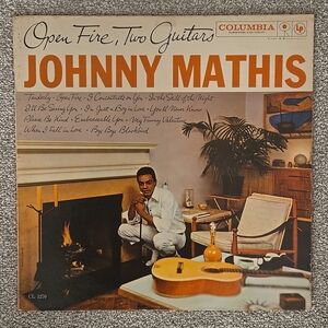 Johnny Mathis Open Fire, Two Guitars Vinyl LP Album